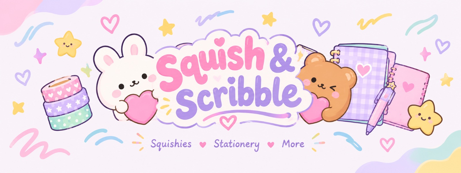 Squish & Scribble banner